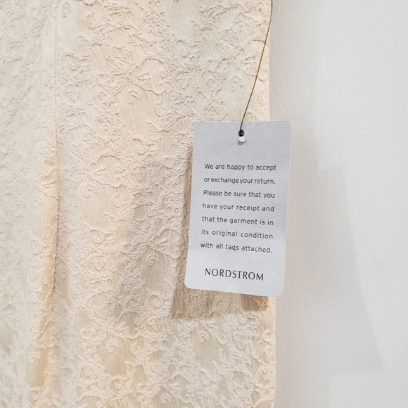 Adriana Papell women's almond beaded neckline dress size 14 nwt - Picture 5 of 6